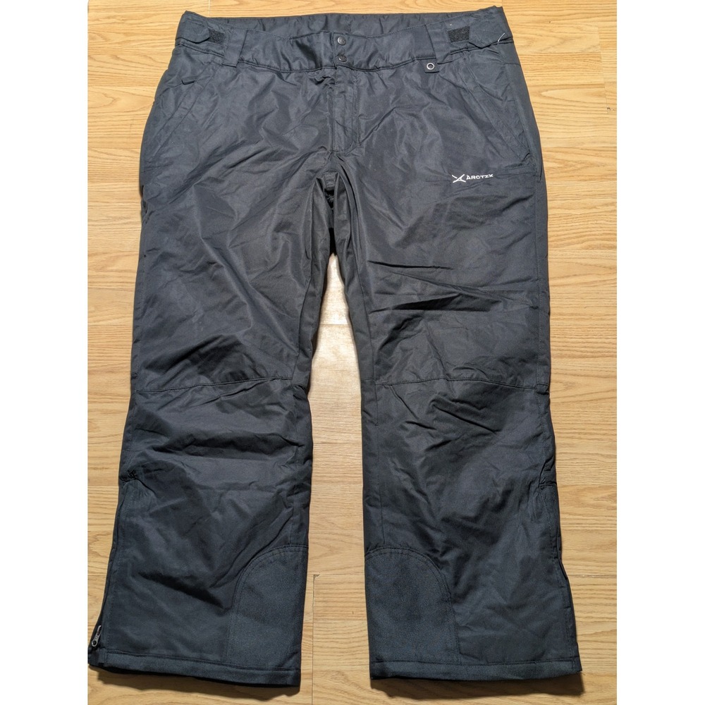Arctix Womens Insulated Snow Pants Winter Ski Outdoor Gear Black 2XL / 2TG 31L